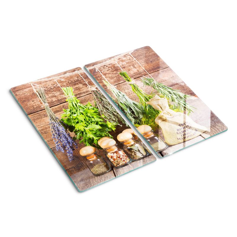 Deska szklana Tulup Zioła na sznurku 30x52 cm 2 szt.