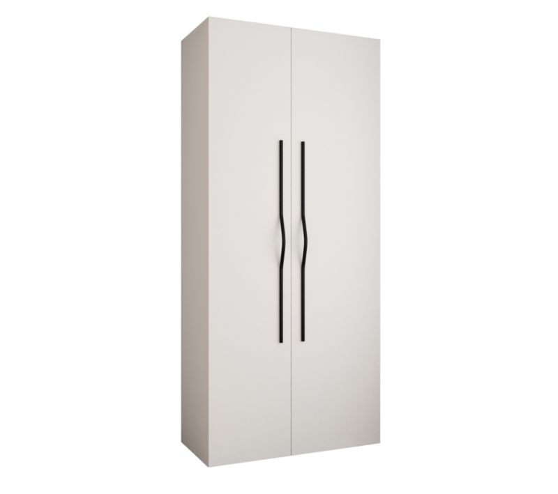 Szafa uchylna Garderoba COMO 2 110 (biały/czarny)