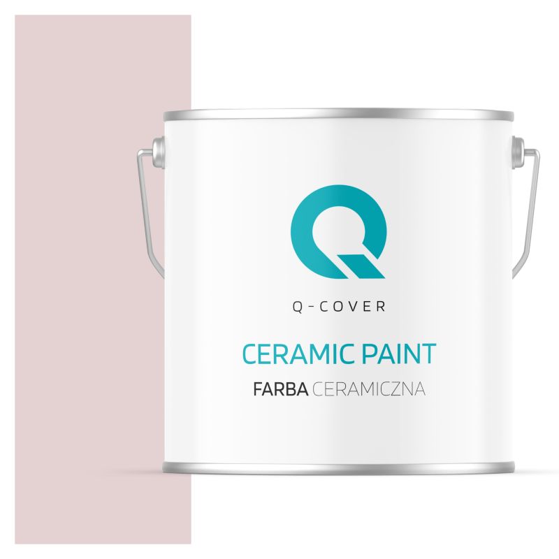 Farba Ceramiczna Do Ścian i Sufitów Q-Cover Pudrowy róż jasny H3266 Głęboki Mat 5L