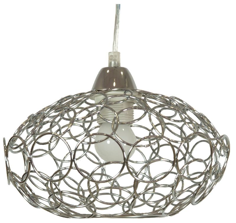 Lampa sufitowa Candellux Pinia chromowana wym: 90 x 25 x 25 cm 1xE27 x 60W 1 szt.