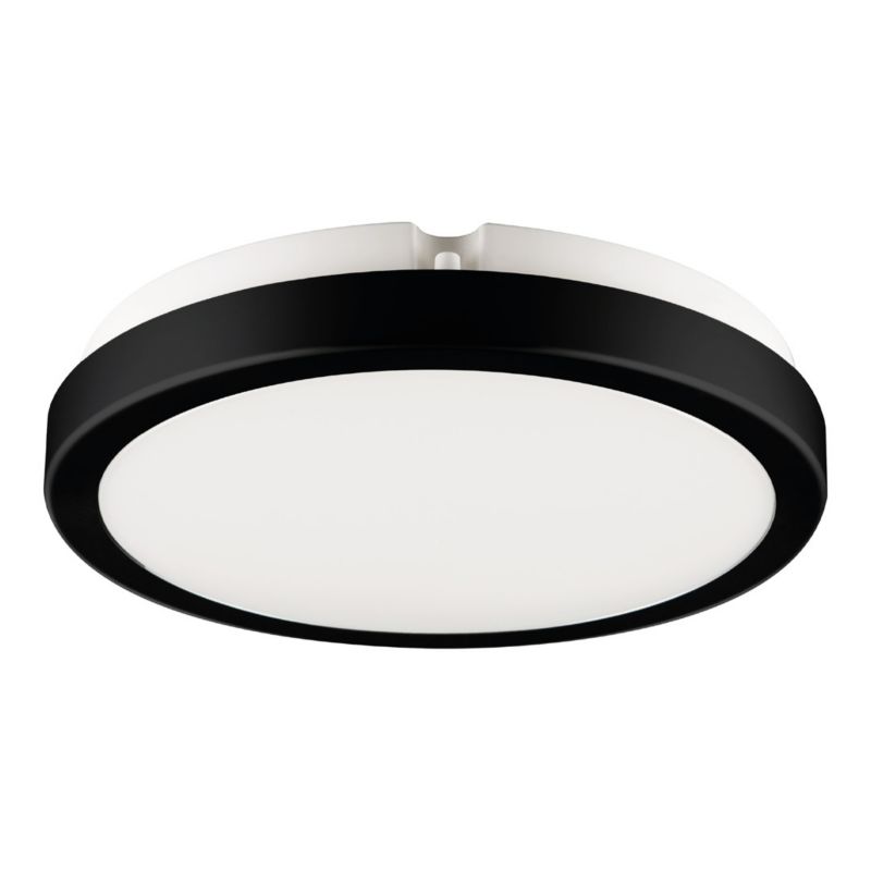 Plafon sufitowy Eko-Light Vera czarno-biały LED 18W 4000K 1900lm IP65 wym: 6,3 x 22 x 22 cm tworzywo sztuczne - 1 szt.