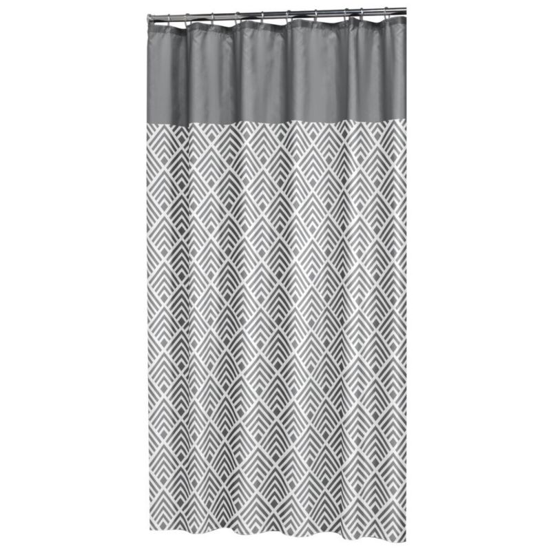 Zasłona prysznicowa Sealskin Angoli szara geometryczna 180x200 cm wodoodporna 1 szt.
