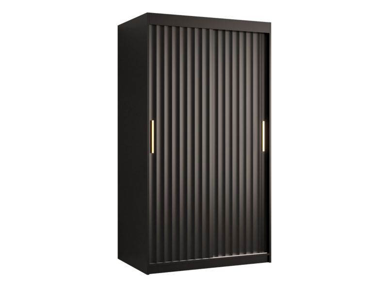 Szafa przesuwna MIRJAN 24 Riflo Wave 1 100 czarny 1 szt.