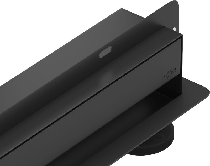 Odpływ liniowy ścienny Mexen Flat czarny 60 cm 1 szt