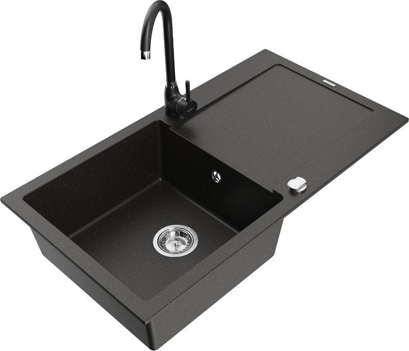 Zlewozmywak granitowy Mexen Mario 2-komorowy beżowy 820x436 mm - 6504822000-69-B 1 szt.