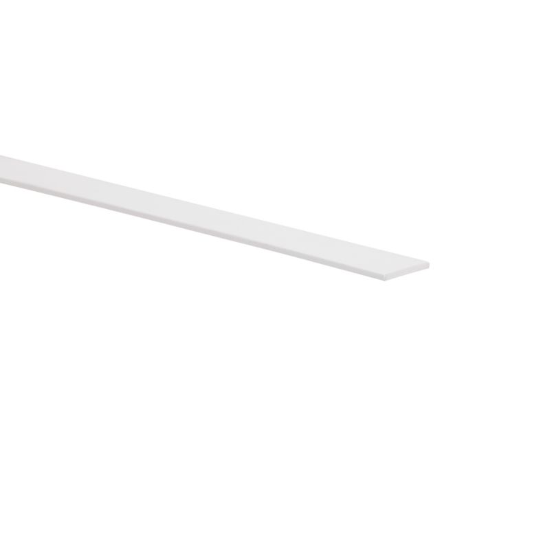 Płaskownik PVC gładki 2600 x 20 x 3 mm biały mat