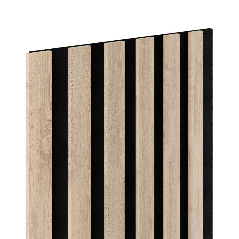 Lamel ścienny na czarnym filcu 6L Marbet Design WOODLINE SLIM 270x30 cm Dąb Sonoma 1 szt.