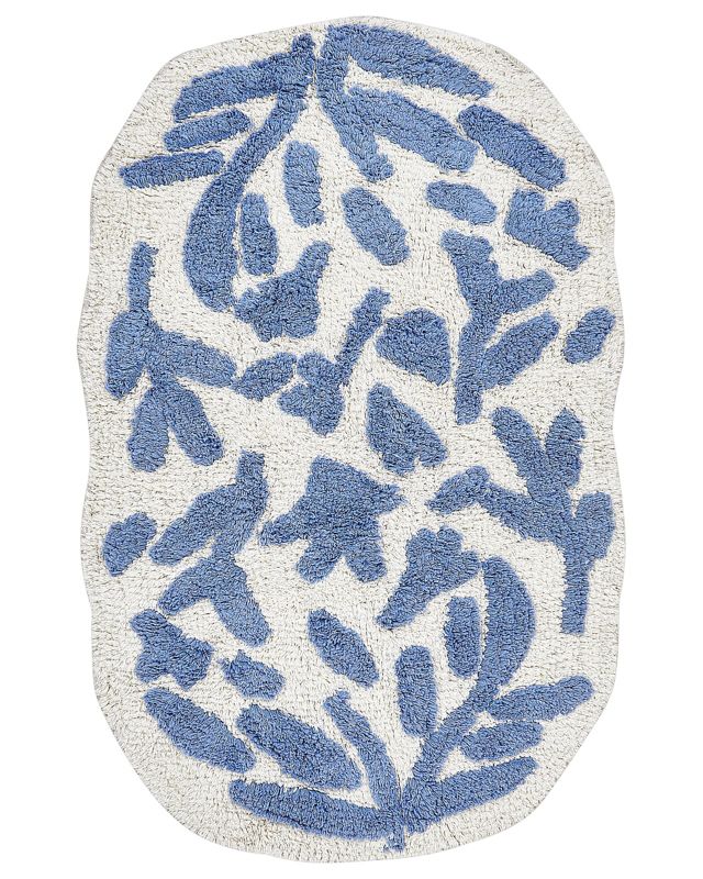 Dywanik łazienkowy bawełniany 60 x 90 cm niebieski Derik 1 szt.