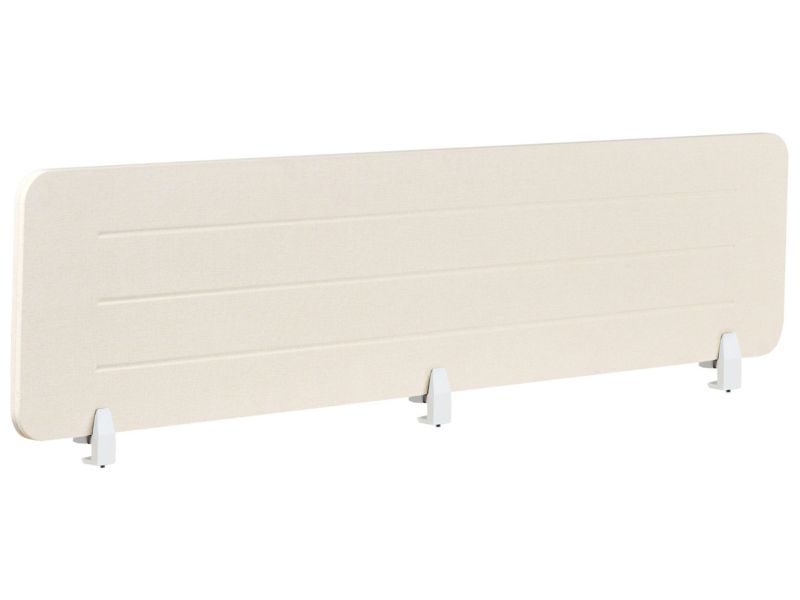 Przegroda na biurko 180 x 40 cm jasnobeżowa Ziggy 180 x 2 cm 1 szt.