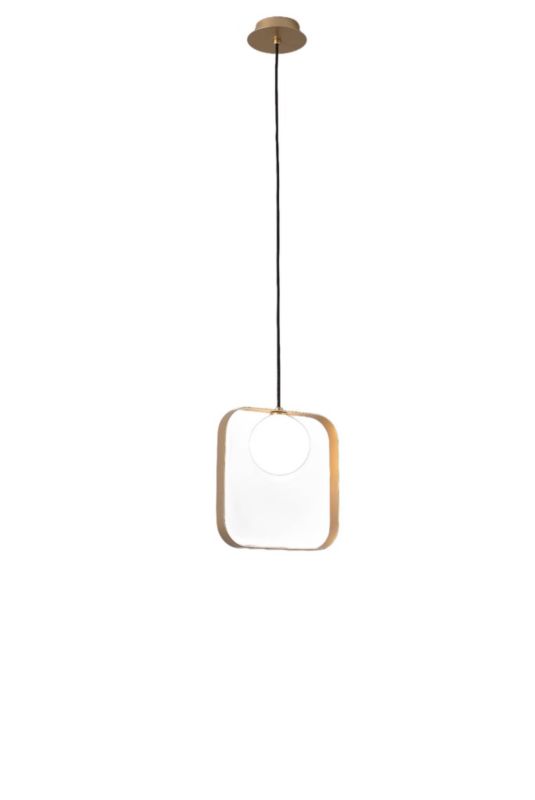 Lampa sufitowa wisząca Candellux Tula złoto-biała wym: 140 x 12 x 26 cm 1xG9 x 28W 1 szt.