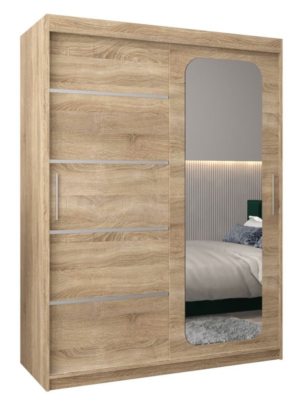 Szafa przesuwna Garderoba Abiks PROMO V2 150 sonoma/sonoma 1 szt.