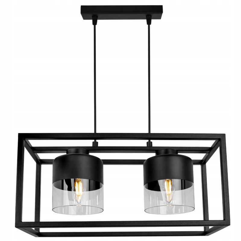 Lampa sufitowa wisząca Light Home LH Roma Cage 2x E27 60W bezbarwny 1szt