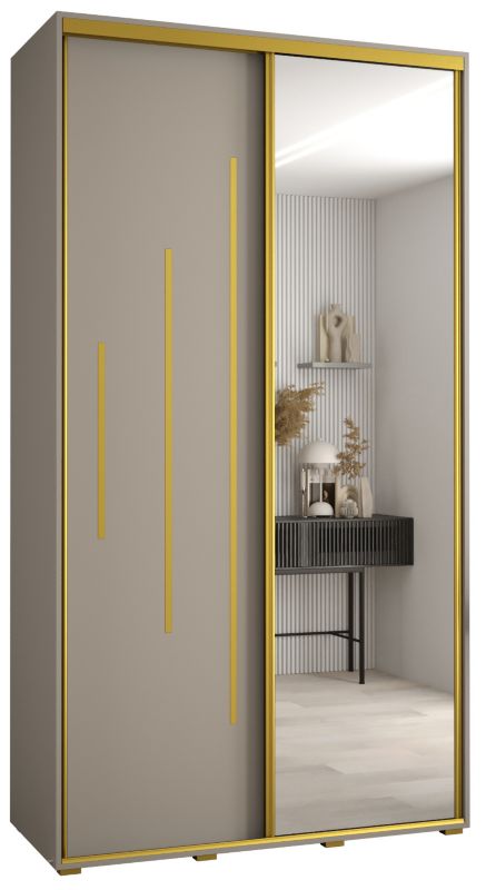 Szafa przesuwna Abiks 45 wysoka Dakota 13 130 kaszmir+kaszmir+złot 1 szt