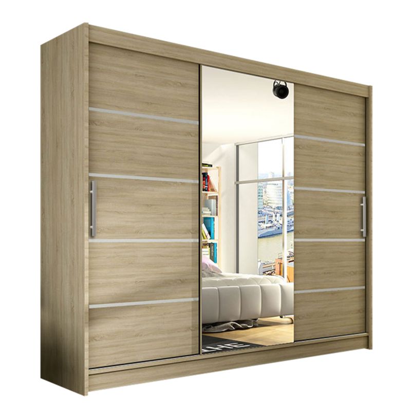 Szafa MIRJAN 24 z drzwiami przesuwnymi Aston VI dąb sonoma/lustro 1 szt.