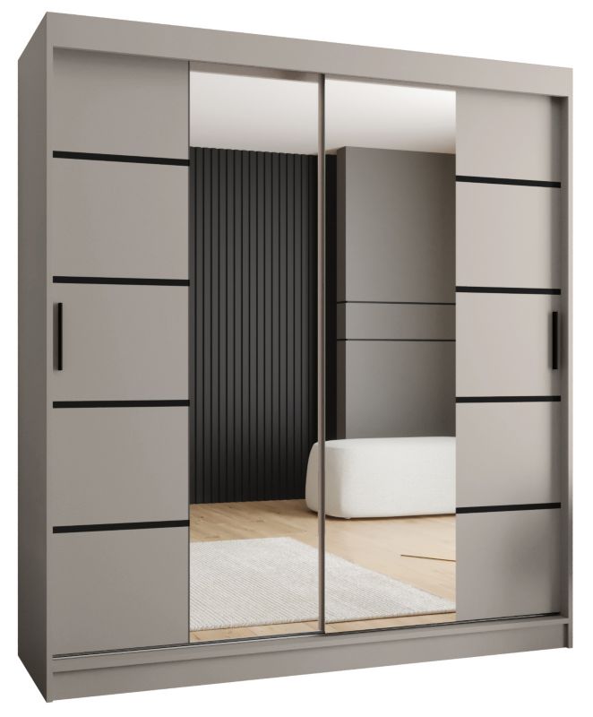 Szafa przesuwna Abiks RUBINO V4 180 kaszmir 1szt.