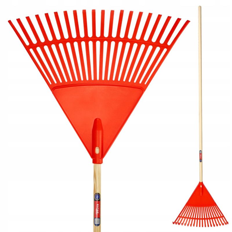 Grabie KADAX Do Liści Trawy Z Drewnianym Trzonkiem 180cm 1szt.