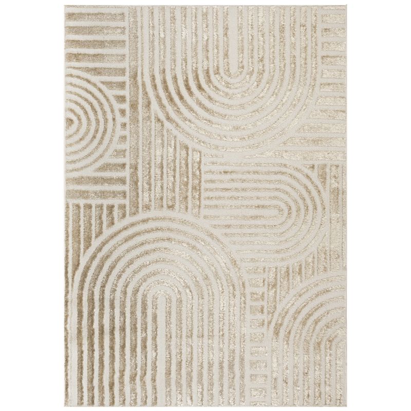 Dywan 120x170 cm nowoczesny Wenecja e-floor abstrakcja kremowy 1 szt