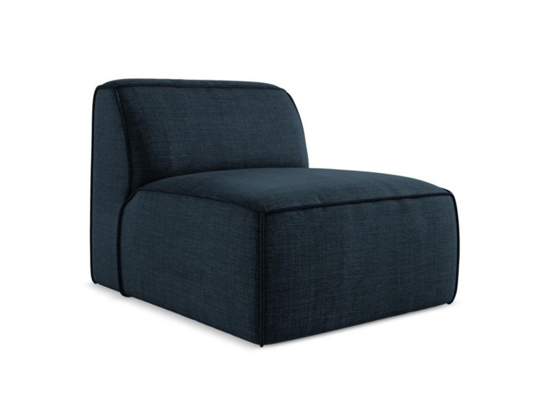 Moduł LaMiaSofa MELISSA z tkaniny strukturalnej 80x102 cm królewski niebieski 1 szt.