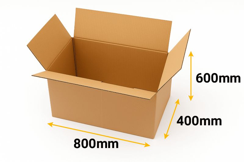 Karton PUDEŁKO Neopak 800x400x600mm KLAPOWY KRAFT Paletowy 5-warstwowy 1 szt.