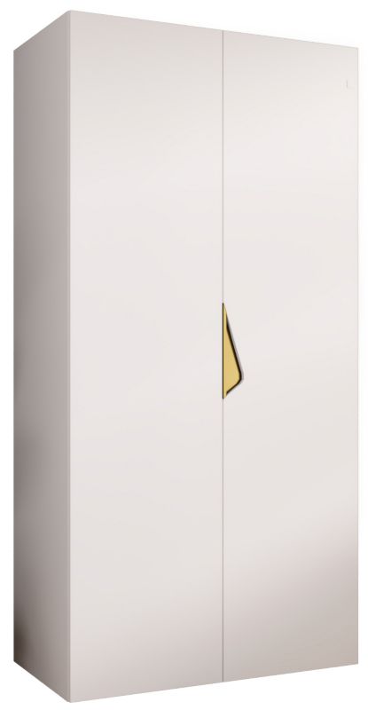 Szafa uchylna otwierana Abiks SANDI 1 100 wys 202 cm Biały + Złoty 1 szt
