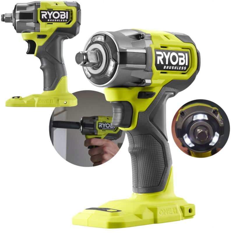 KLUCZ UDAROWY RYOBI 450Nm 1/2" BEZSZCZOTKOWY 18V ONE+ 1 szt.