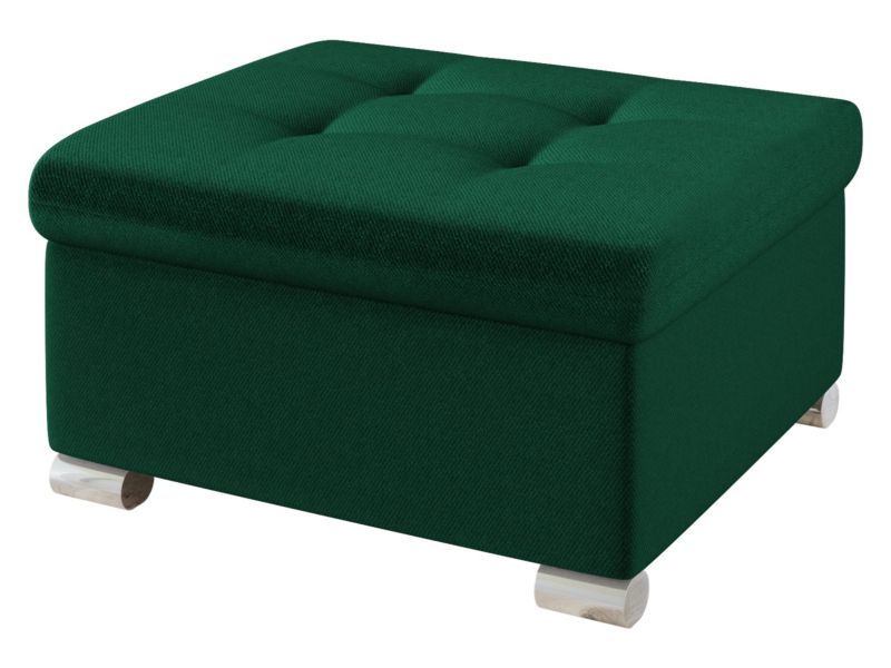 Pufa MIRJAN 24 Niko Mała butelkowa zieleń plusz 1 szt.