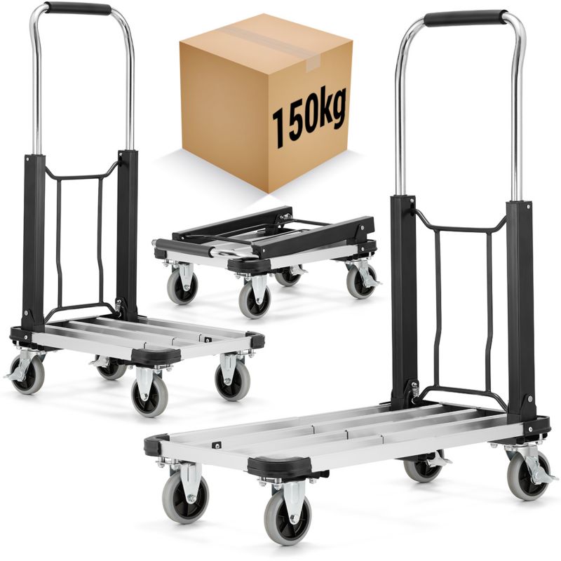 Wózek magazynowy transportowy platformowy składany aluminiowy HIGHER 1 szt