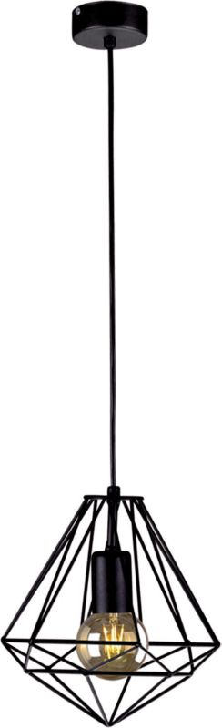 Lampa sufitowa wisząca Kaja Marko czarna wym: 95 x 23 x 23 cm 1xE27 x 60W 1 szt.