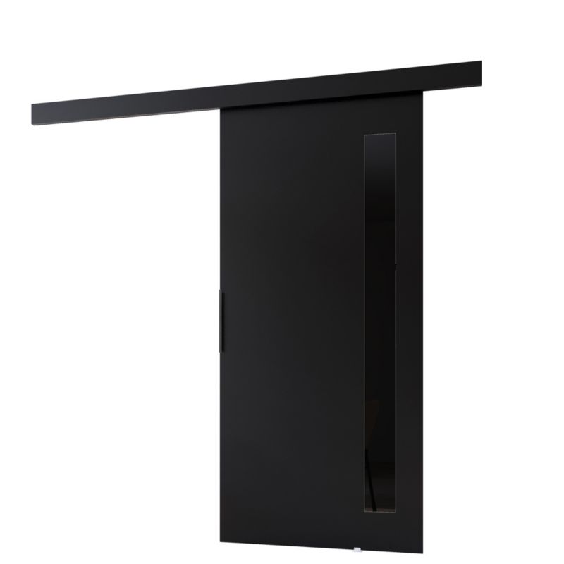 Drzwi przesuwne MINIO go for it PRIM G 86 cm czarne z czarną maskownicą 1 szt.