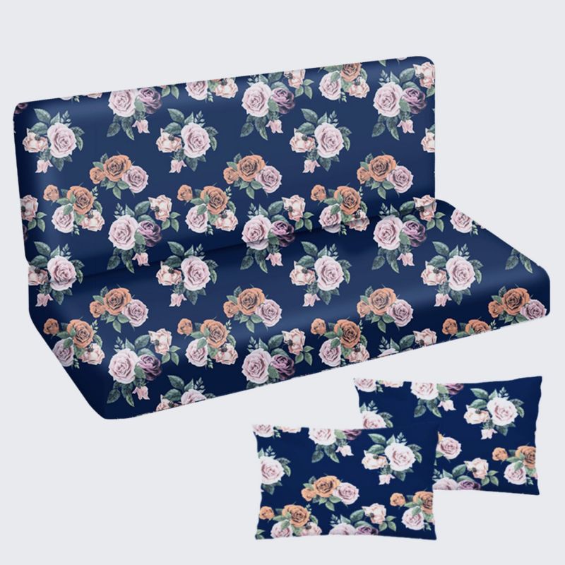 Poduszka materac na huśtawkę Premium FEROCITY Róże 120x50x50 1 szt.