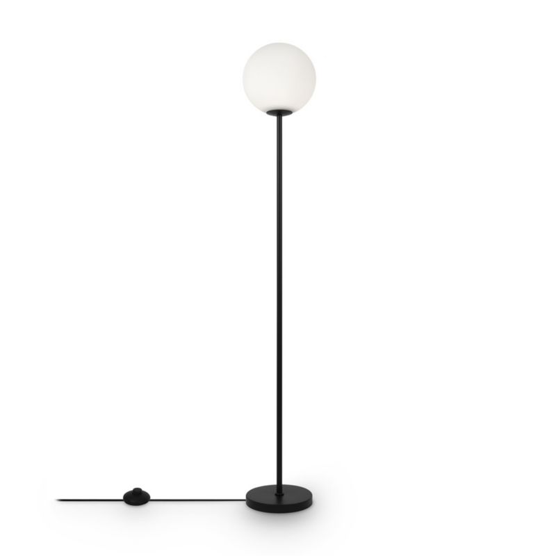 Lampa podłogowa stojąca Maytoni Ring czarno-biała 1 x E27 x 60W wym: 155 x 25 x 25 cm - 1 szt.