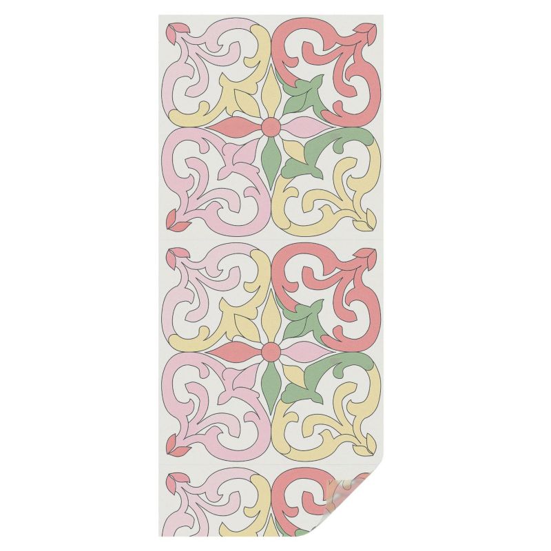 Dekoracyjna Folia Mleczna Tulup 50x116 cm Zapewnia Prywatność Kolorowe klasyczne ornamenty 1 rol.