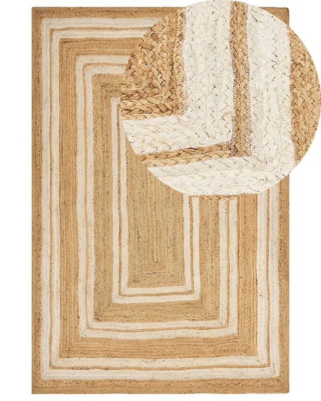 Dywan z juty 200 x 300 cm beżowy Elmali 1 szt.