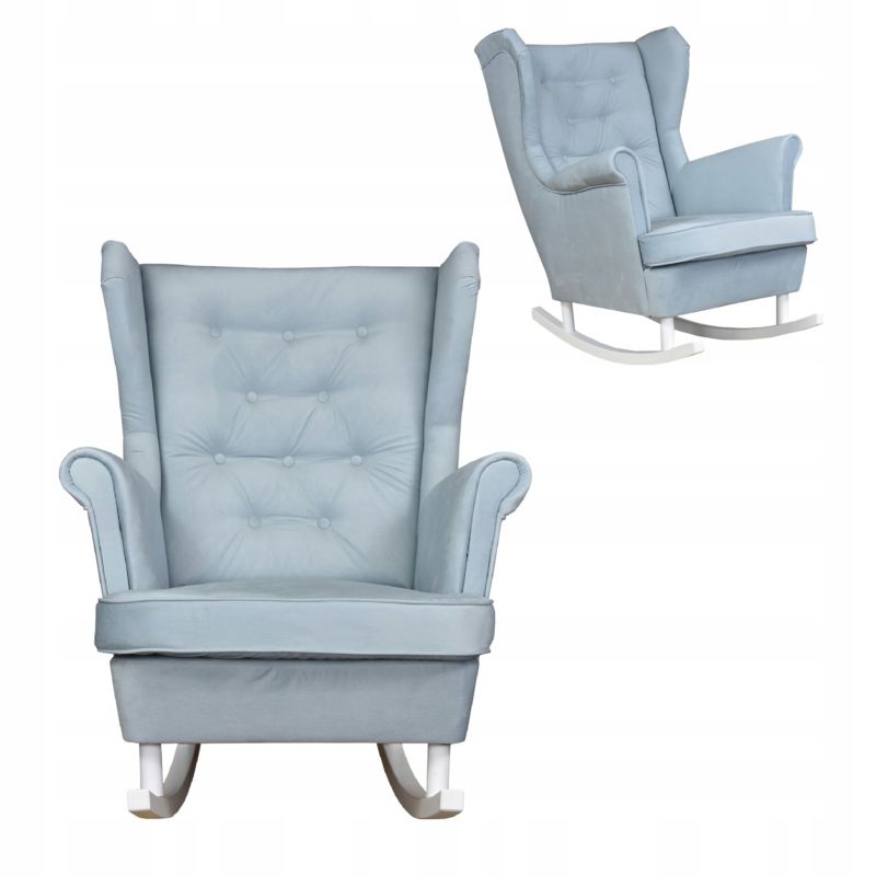 Fotel uszak do salonu bujany Family Meble Diana błękitny 1szt