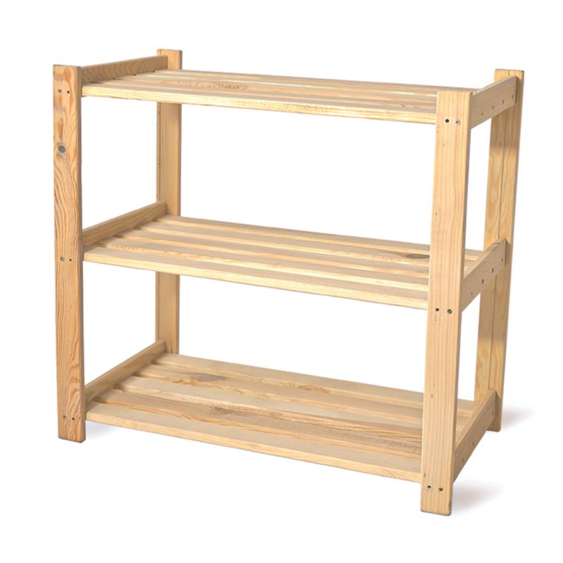 Regał Magazynowy Hurtownia-Mebli Półek 3 Regał Sosnowy 3 Półki 63cm Sosnowy Sosnowy 63x33x59 cm 1szt.