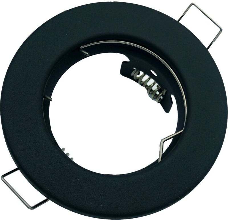 Oprawa sufitowa wpuszczana IdeaLED grafitowa 1 x GU10 x 50W IP20 wym: 2,8 x 8 x 8 cm okrągła - 10 szt.