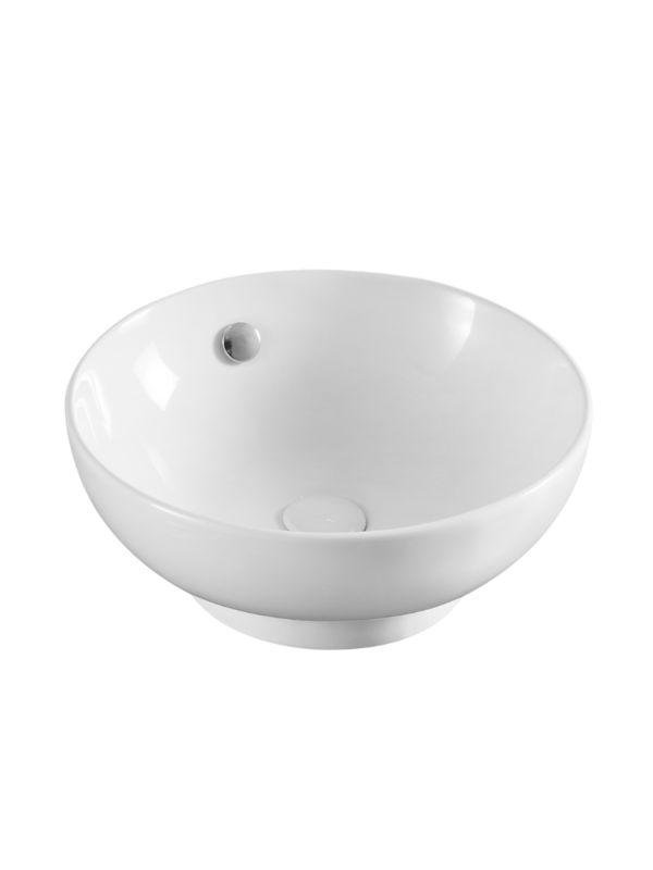Umywalka nablatowa Uptrend TINOS biały połysk, z przelewem 1 szt.