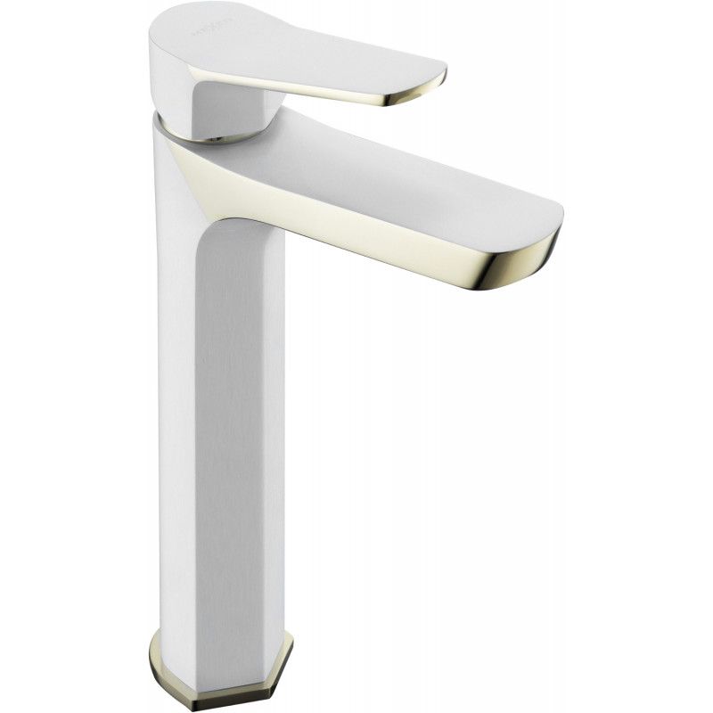 Bateria umywalkowa stojąca Mexen Lerma biały/złoty 32 cm 1 szt.