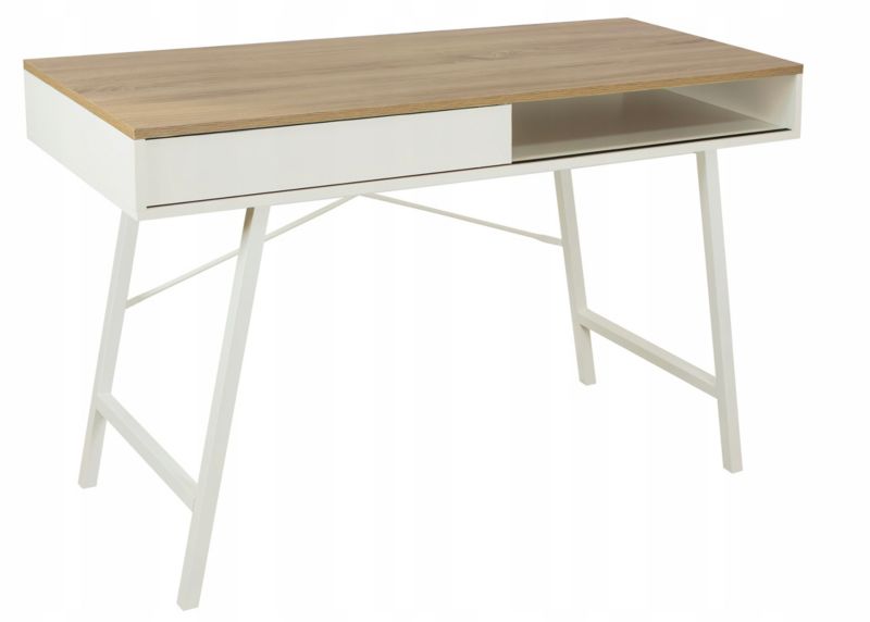 Biurko eleganckie JUMI do gabinetu biura szuflada nowoczesne duże komputerowe 1 szt.