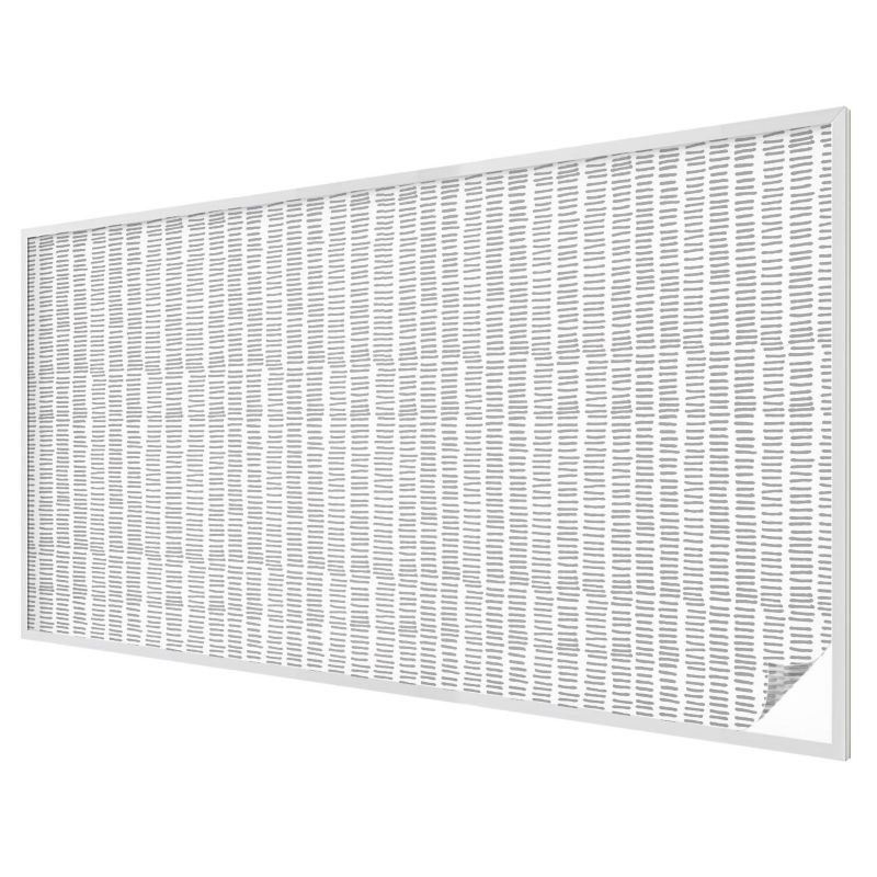 Witraż na Folii Samoprzylepnej Wallfluent 200x116 cm Folia Mrożona Dekoracyjna Szare linie wzór minimalistyczny 1 rol.