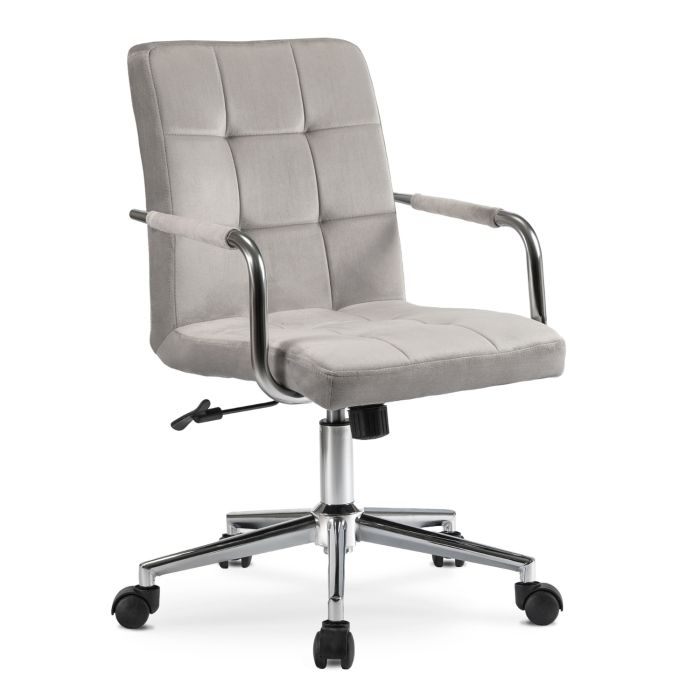 Krzesło Mebel Elite ASTRO Obrotowe Dla Dzieci Chłopca Fotel Welur Do Biurka Szary 1 szt