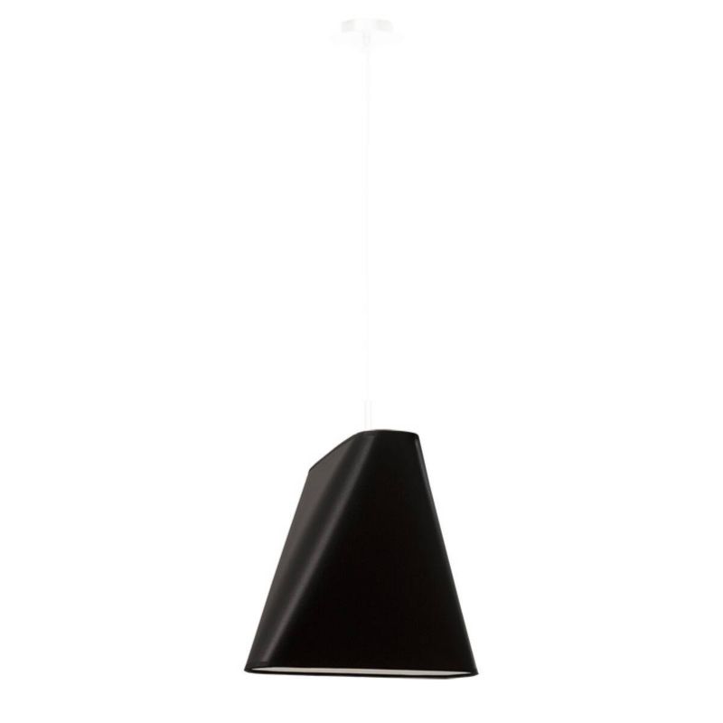 Lampa wisząca Sollux Lighting Blum 7696 czarna szerokość 28 cm 1xE27 x 1 szt.