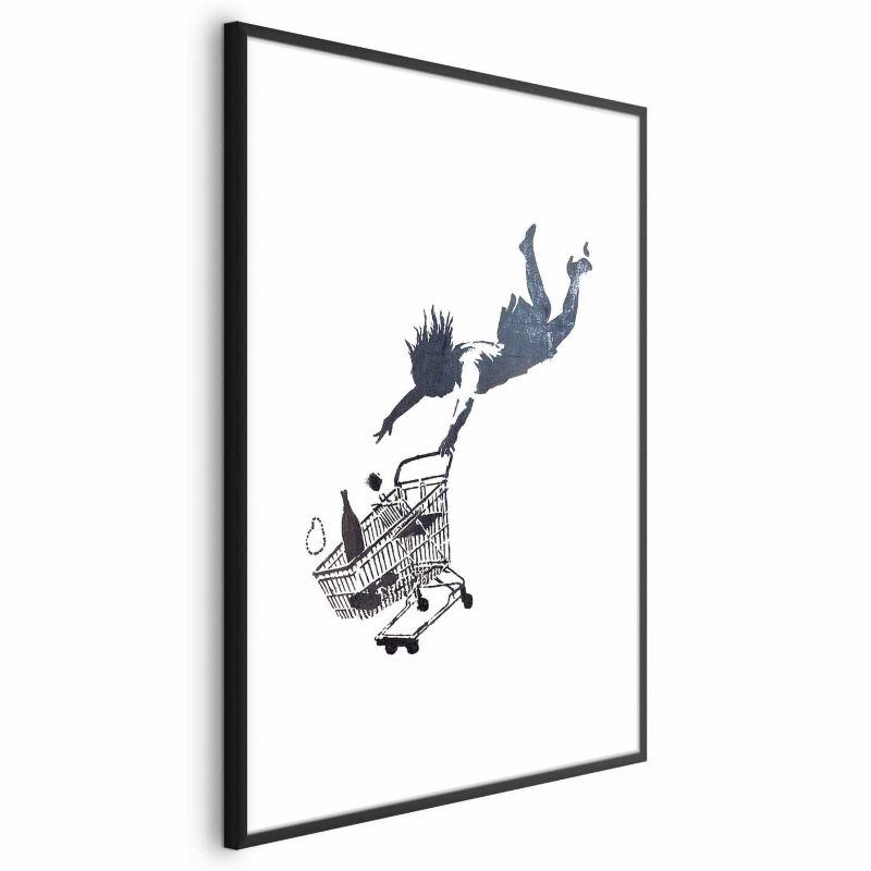 Plakat Artgeist Szał zakupów 60x90 cm z ramą czarną 1 szt