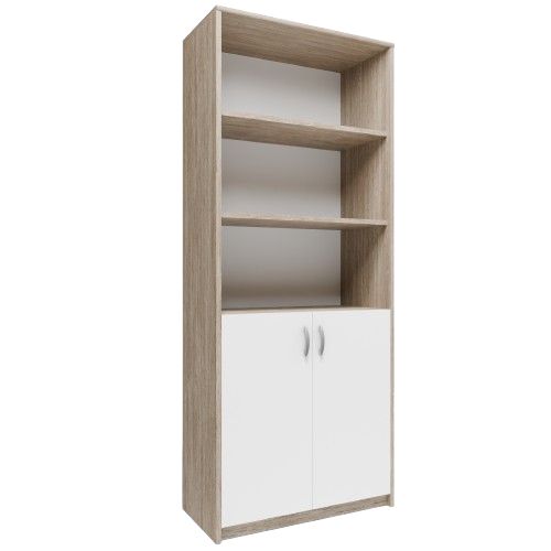 Regał biurowy Matkam R7 szafa Rob biały-sonoma 1 szt.