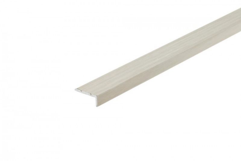 Profil schodowy klejony Cezar Dąb Biały 1350x25x10 aluminium 1 szt.