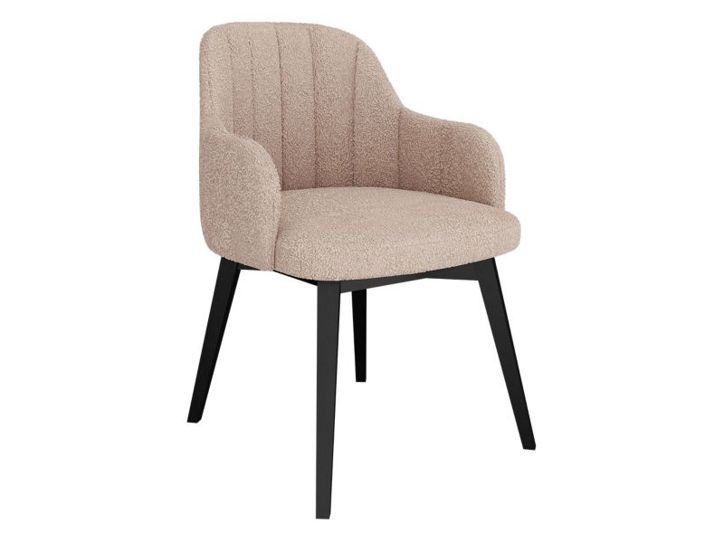 Krzesło MIRJAN 24 tapicerowane Nagrinto bukla pudrowy róż 1 szt.