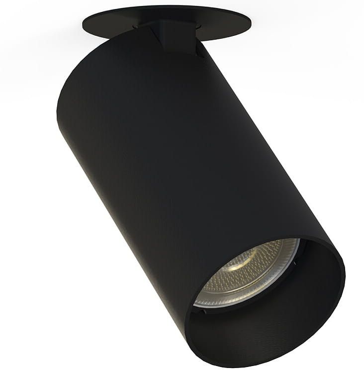 Oprawa sufitowa wpuszczana Nowodvorski Lighting Mono czarna ruchoma 1 x GU10 x 10W IP20 wym: 11 x 5,5 x 5,5 cm okrągła - 1 szt.