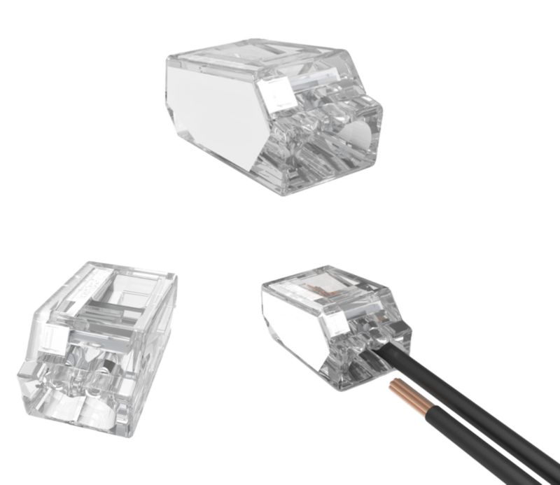 Złączka uniwersalna EDO instalacyjna do przewodów sztywnych maks. 2.5mm² 2-przew. EDO202 100 szt.