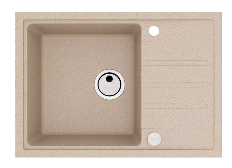 Zlewozmywak granitowy Alveus Intermezzo 40 kol. 55 beż (68x48) 1-komorowy 1szt.