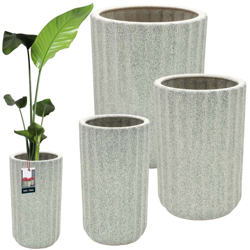 Doniczka ceramiczna KOTARBAU z odpływem 3 szt.